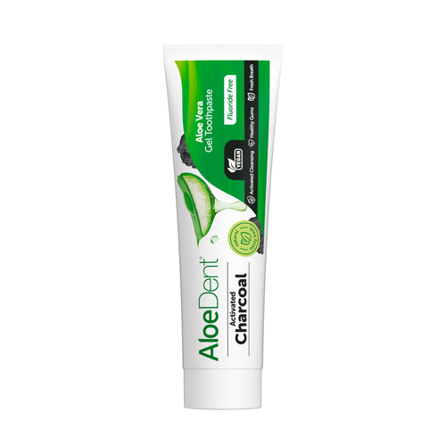 AloeDent Charcoal Toothpaste Fluoride Free